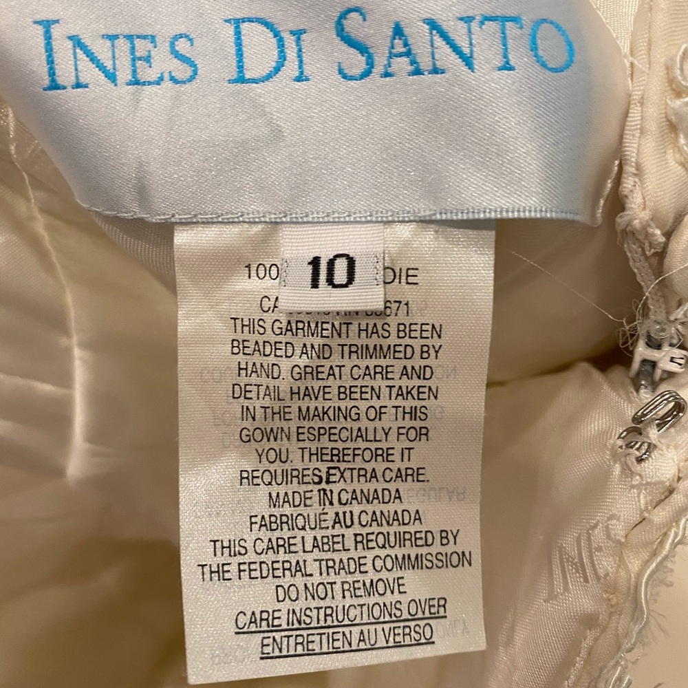 Ines de Santo wedding dress, off white